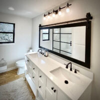 Black & white bathroom renovations