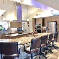 Contemporary kitchen remodel with island