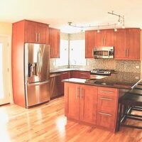 Kitchen remodeling with cherrywood craftsman cabinets