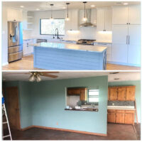 Kitchen remodel before and after in San Antonio