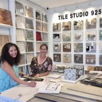 Desiner and client in Tile Studio 925