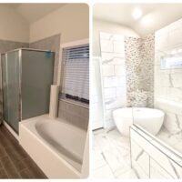 Bathroom remodeling before and after