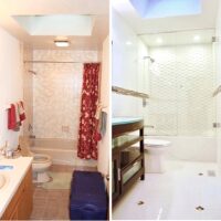 Bathroom remodeling before and after