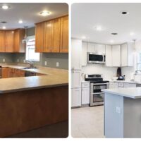 Kitchen remodeling before and after
