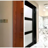 Before and after bathroom remodel